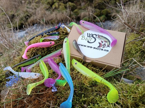 Mystery Uberraschungsbox mit gummifischen von 6,5 cm bis 14cm